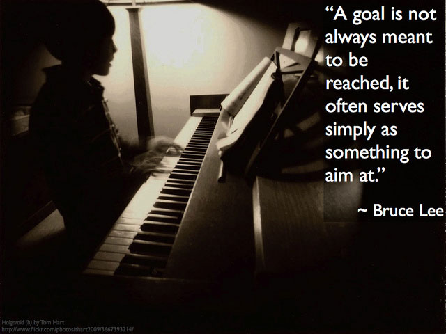 Set Goals by Bruce Lee