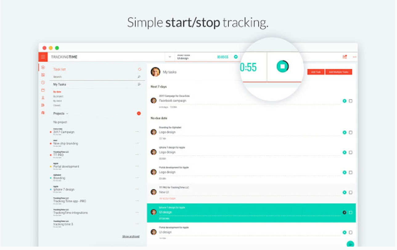 Time Tracking Chrome Extension