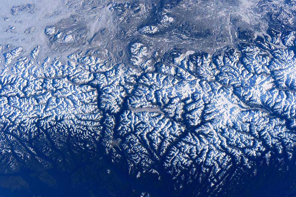 NASA Mountains of British Columbia Aerial