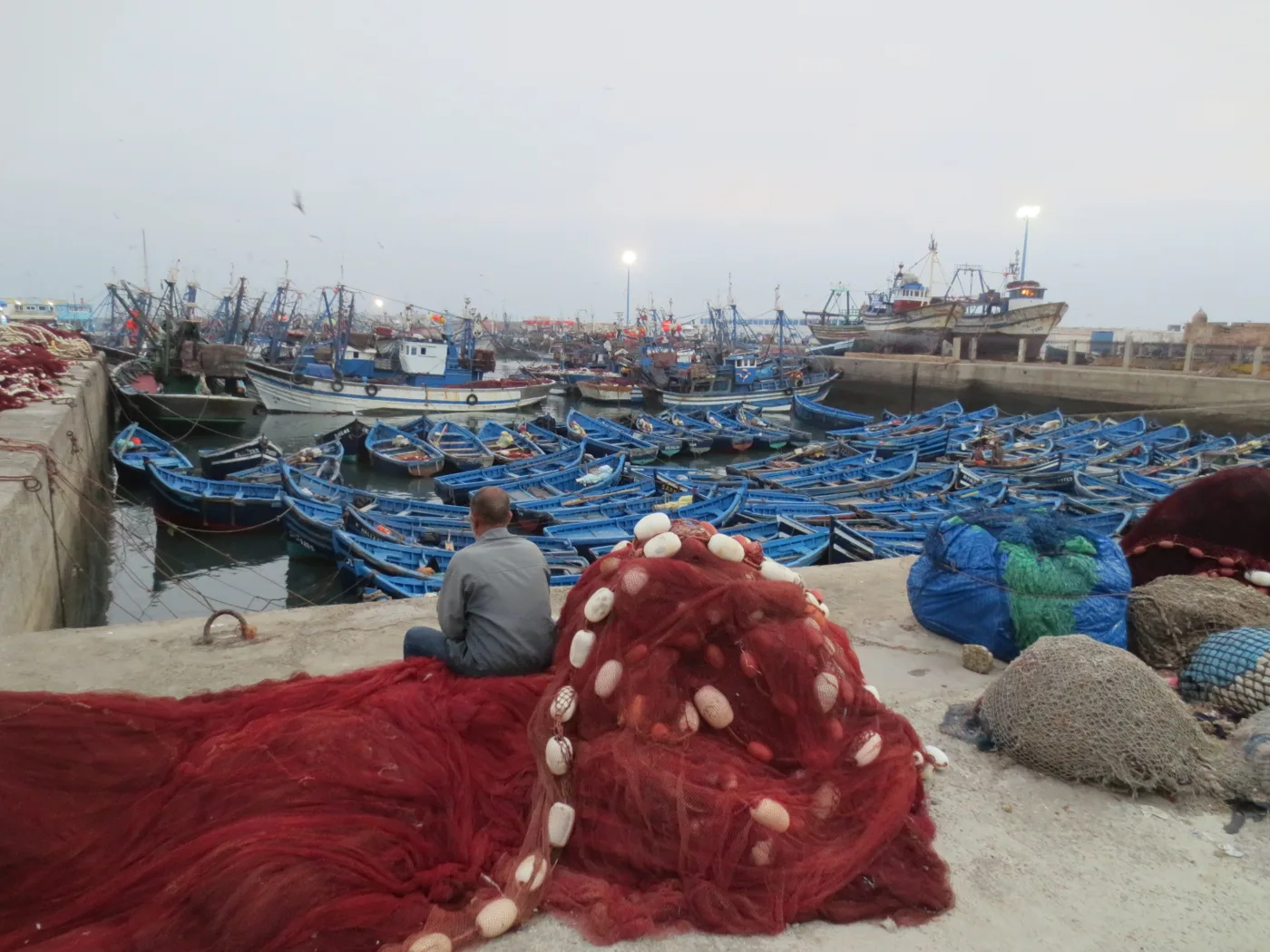 Fishing boats in Essaouira harbour